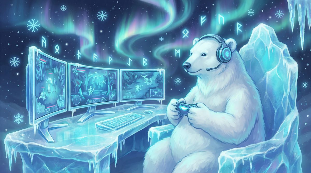 偷拍北极熊视频